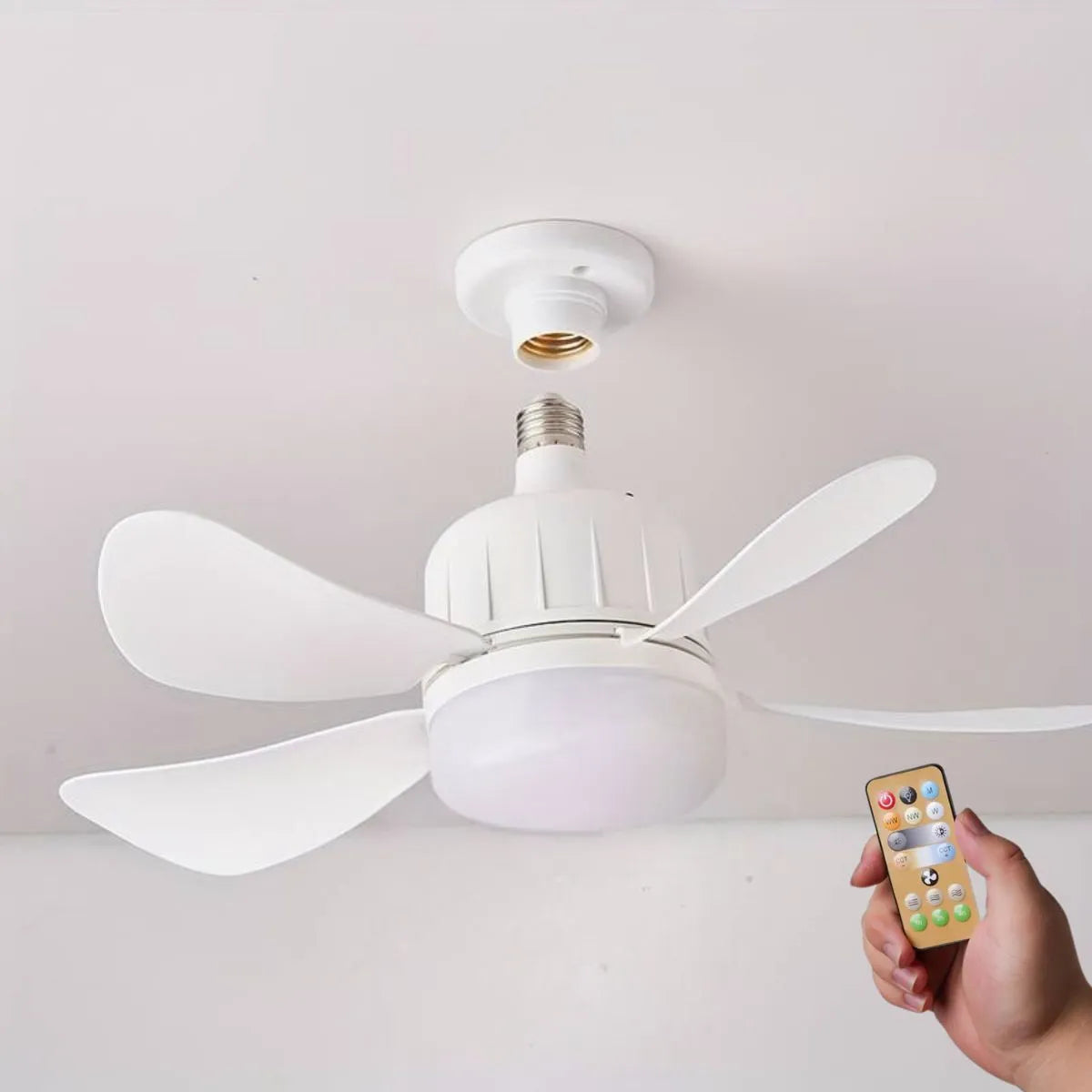 Ceiling Fan with Lights and Remote control Led Lamp-mercfair